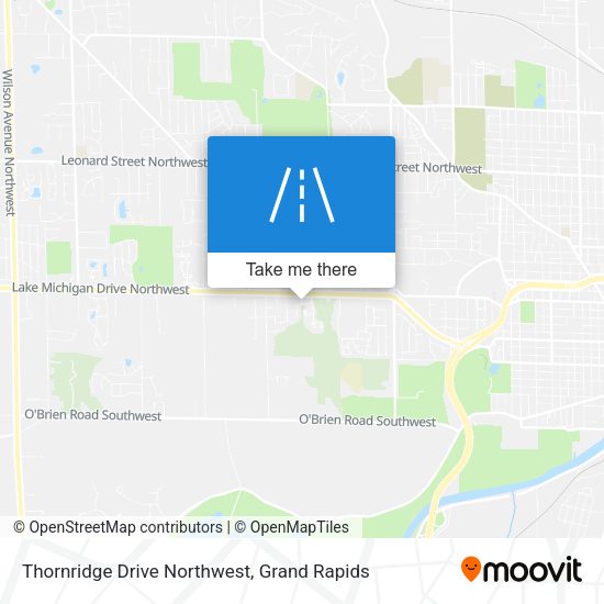 Thornridge Drive Northwest map