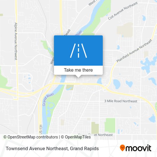 Townsend Avenue Northeast map