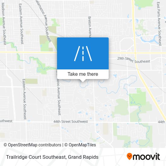 Trailridge Court Southeast map