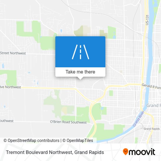 Mapa de Tremont Boulevard Northwest