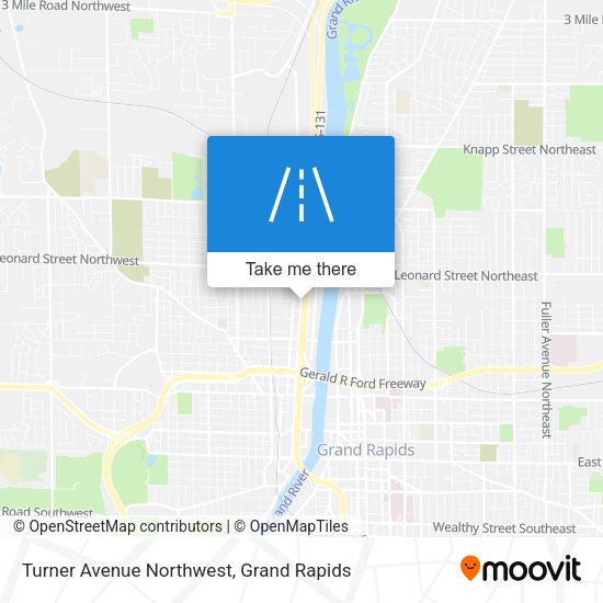 Turner Avenue Northwest map