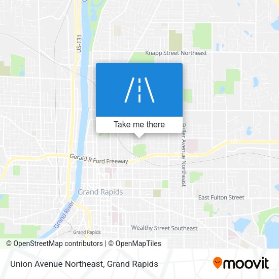 Union Avenue Northeast map