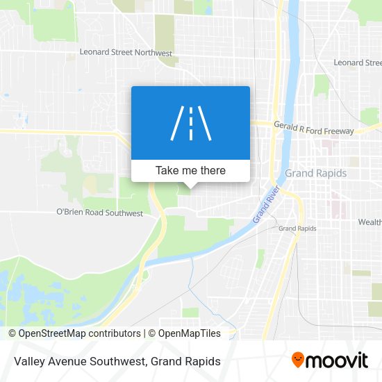 Mapa de Valley Avenue Southwest