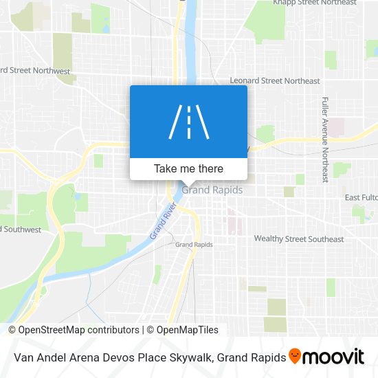 Mapa de Van Andel Arena Devos Place Skywalk