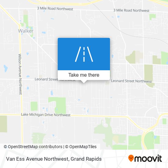 Van Ess Avenue Northwest map