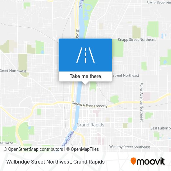 Walbridge Street Northwest map