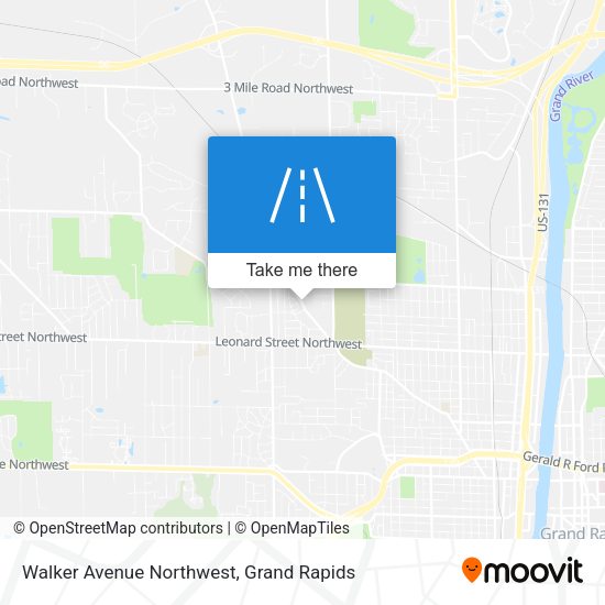 Walker Avenue Northwest map