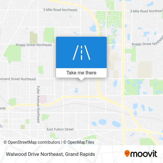 Walwood Drive Northeast map