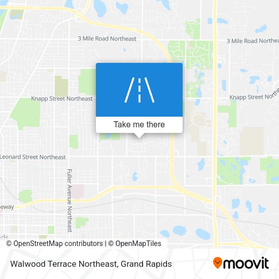 Walwood Terrace Northeast map
