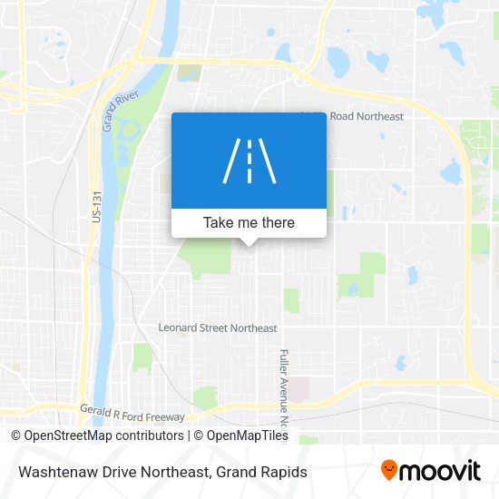 Washtenaw Drive Northeast map