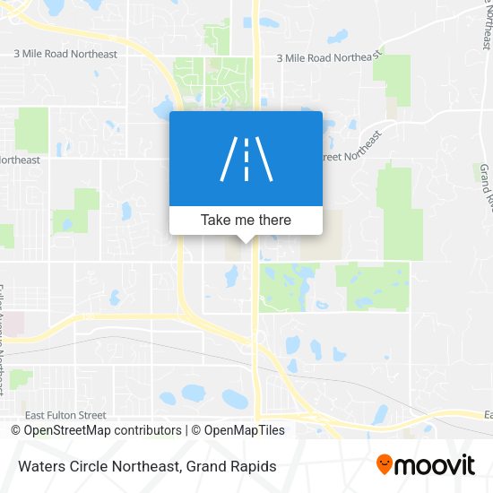 Waters Circle Northeast map