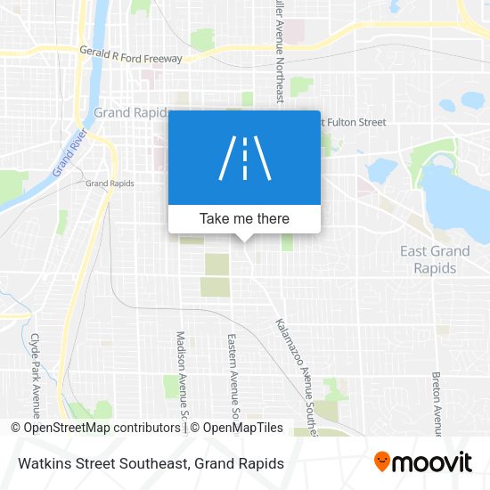 Watkins Street Southeast map