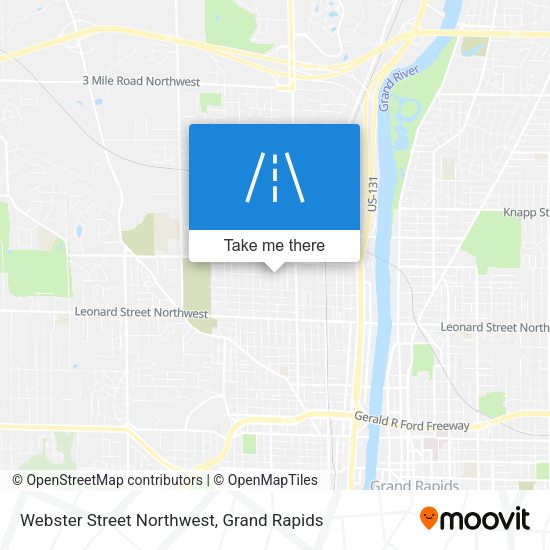 Webster Street Northwest map
