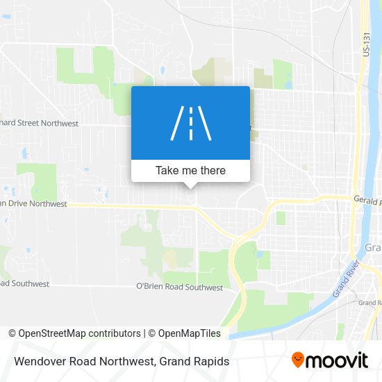 Mapa de Wendover Road Northwest