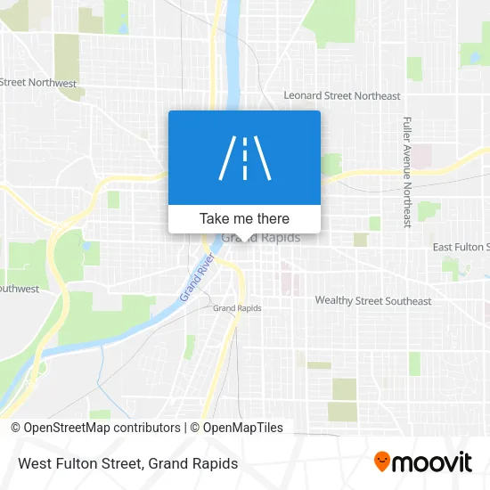 West Fulton Street map