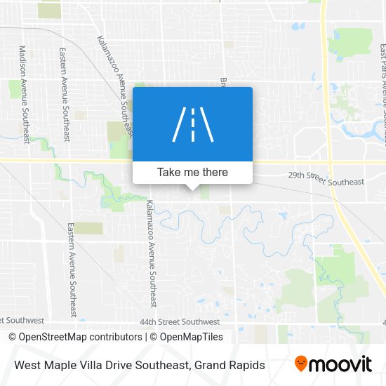 Mapa de West Maple Villa Drive Southeast