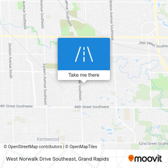 West Norwalk Drive Southeast map