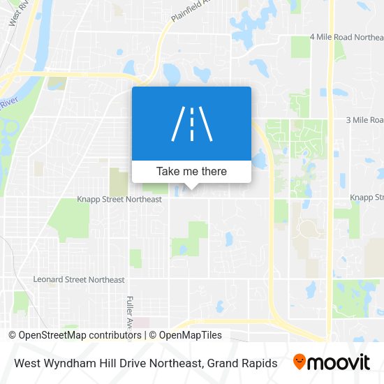 West Wyndham Hill Drive Northeast map