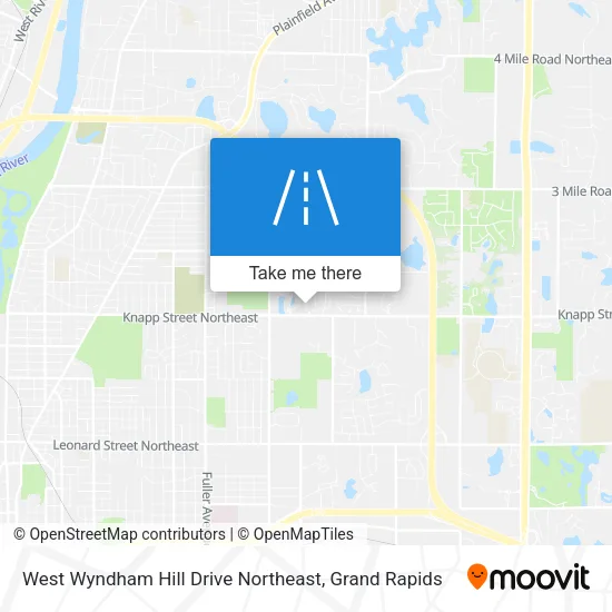 West Wyndham Hill Drive Northeast map