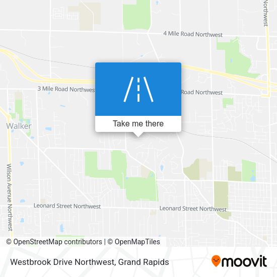 Westbrook Drive Northwest map