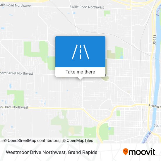 Westmoor Drive Northwest map