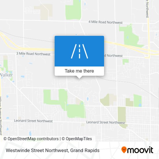 Westwinde Street Northwest map