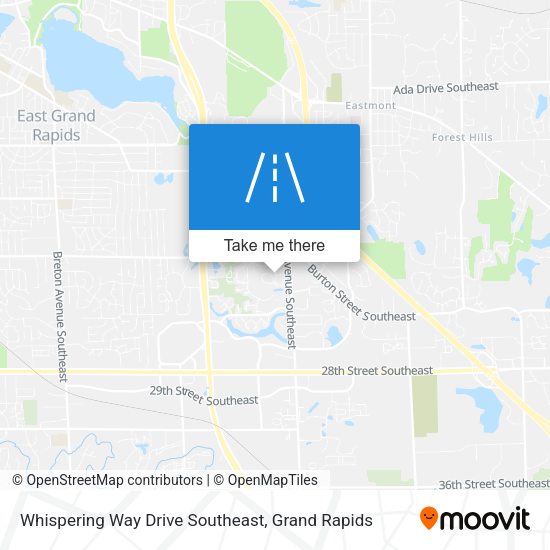 Mapa de Whispering Way Drive Southeast
