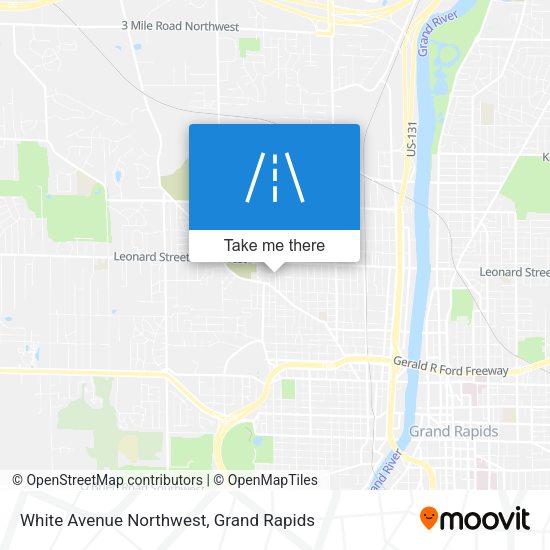 White Avenue Northwest map