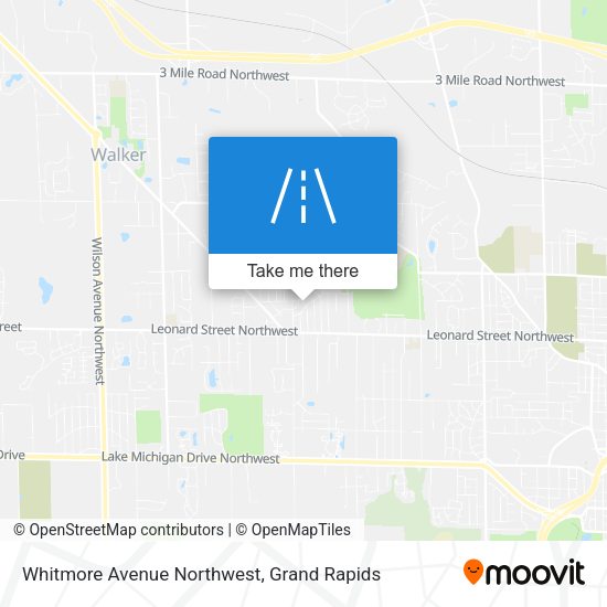 Whitmore Avenue Northwest map