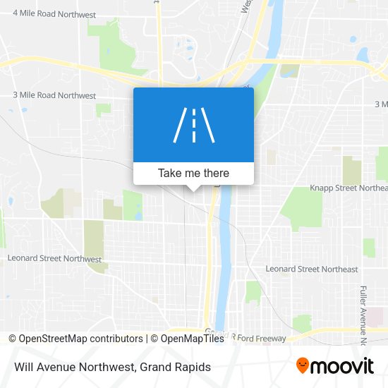 Will Avenue Northwest map