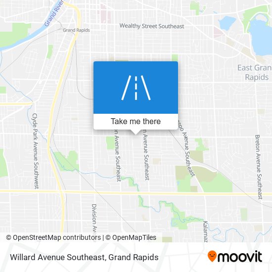 Mapa de Willard Avenue Southeast