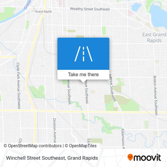 Winchell Street Southeast map