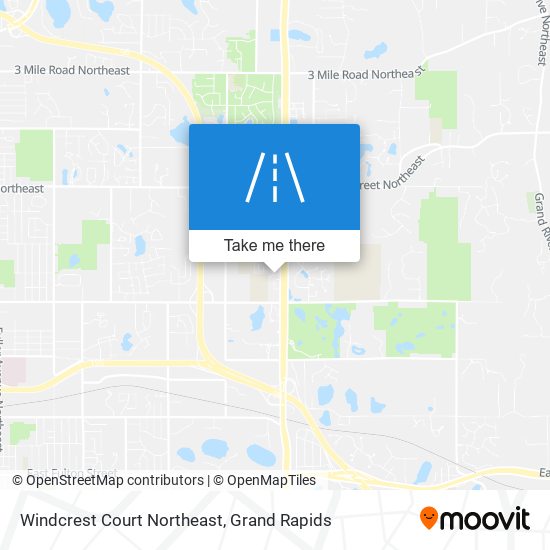 Windcrest Court Northeast map