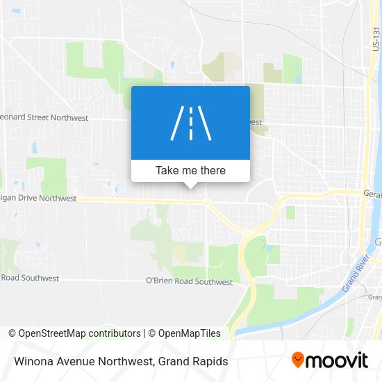 Winona Avenue Northwest map