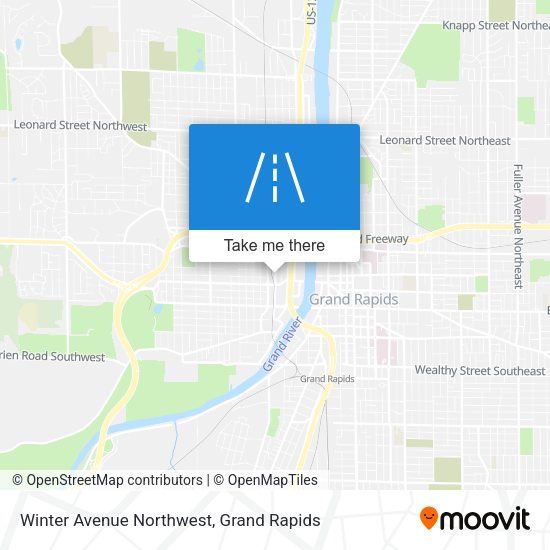 Winter Avenue Northwest map