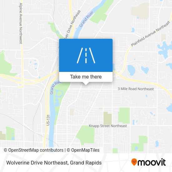 Mapa de Wolverine Drive Northeast