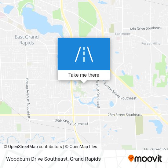 Woodburn Drive Southeast map