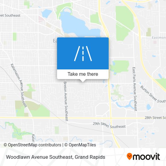 Mapa de Woodlawn Avenue Southeast