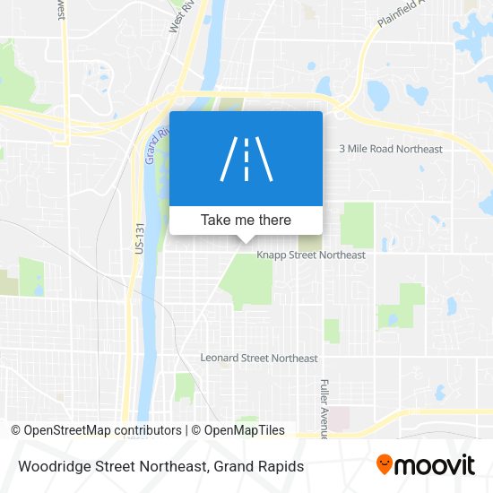 Woodridge Street Northeast map