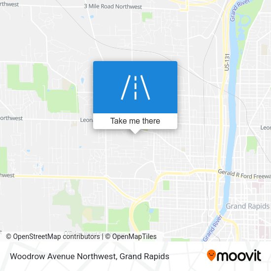 Mapa de Woodrow Avenue Northwest