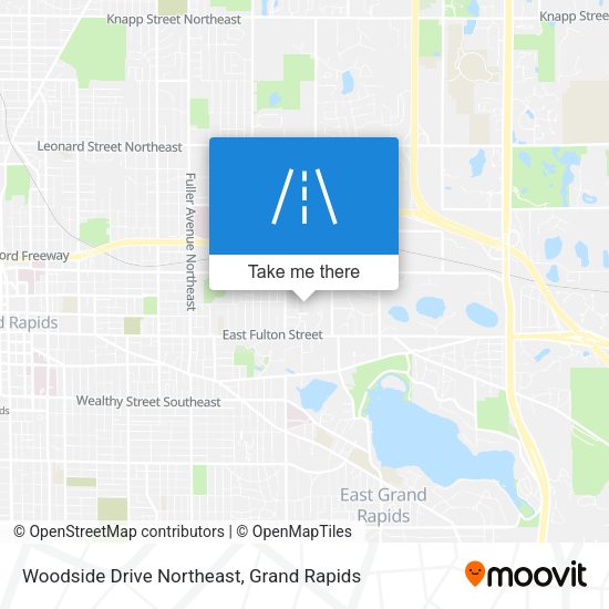 Woodside Drive Northeast map
