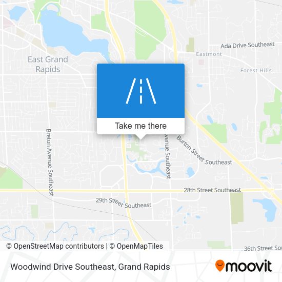 Mapa de Woodwind Drive Southeast