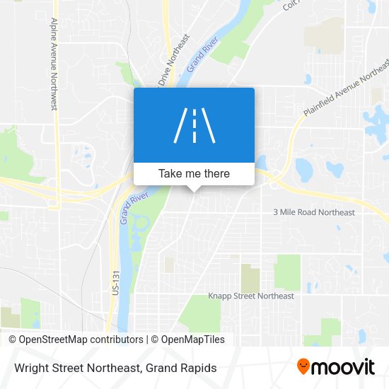 Wright Street Northeast map