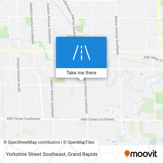 Yorkshire Street Southeast map