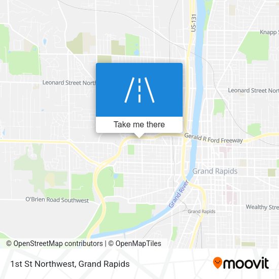 1st St Northwest map