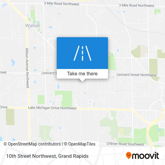Mapa de 10th Street Northwest