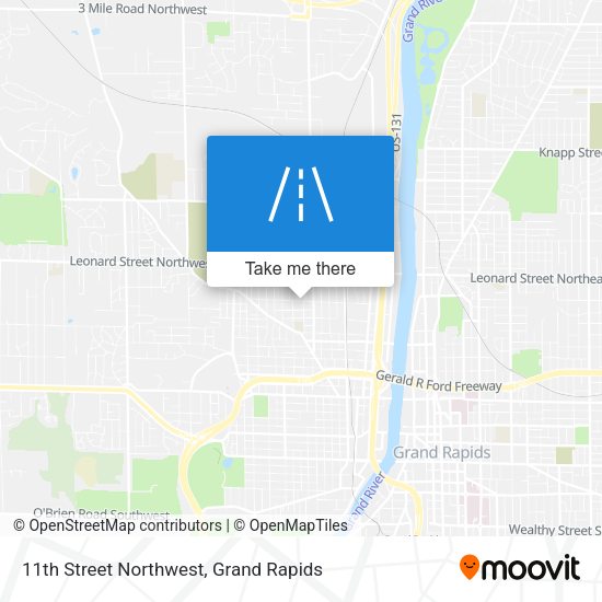 11th Street Northwest map