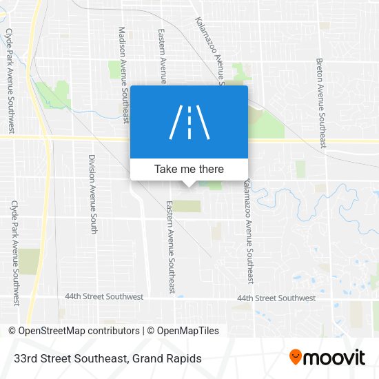 33rd Street Southeast map