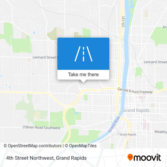 4th Street Northwest map