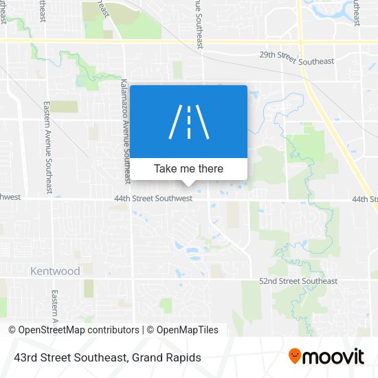 43rd Street Southeast map